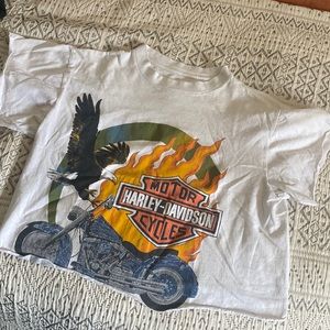 Harley Davidson crop t shirt